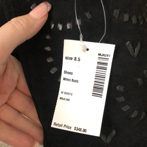 JACK ROGERS TARA BLACK SUEDE TALL BOOTS - Picture 9 of 12